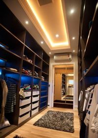Большая открытая гардеробная комната с комбинированным наполнением Темиртау